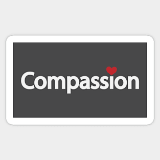 Compassion creative typographic artwork Sticker